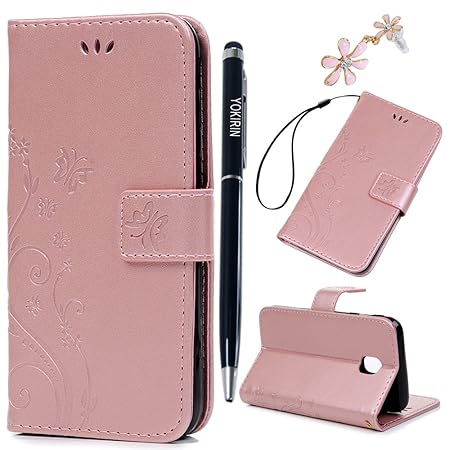 YOKIRIN J3 2017 Lederhülle Wallet Case für Samsung Galaxy J3 2017 PU Leder Handyhülle Flipcase Ständer Case Bookstyle Schutzh