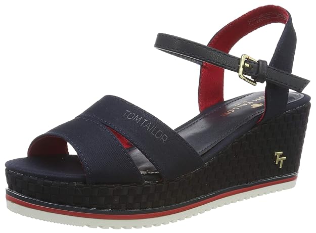 TOM TAILOR Damen 6991901 Riemchensandalen