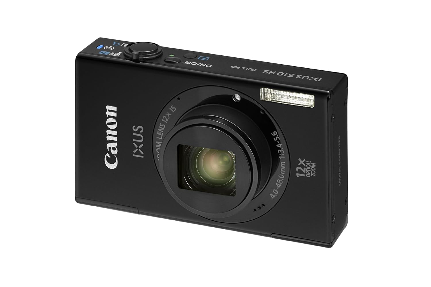 Buy Canon IXUS 510 HS 10.1MP Point and Shoot Camera (Black) with 12x Optical Zoom, Memory Card