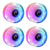 hlaill Roller Skate Wheels Luminous Light Up, with
