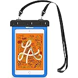 Weuiean iPad Waterproof Bag Case 8.0 inch Fit for Galaxy Tab A/ Tab E/ 8.0/ 7.0 inch Waterproof Pouches, iPad Mini 6/5/4/3/2