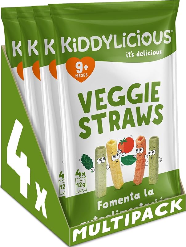 Palhinhas para Legumes | 4 Pacotes de 48g (4 sacos por pacote)