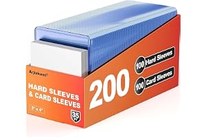 200 Card Sleeves Hard Plastic, Arjiekwei 3
