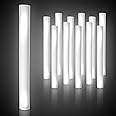 Fun Central LED Foam Sticks - 12 Pack, 16-Inch, 3 Light-Up Modes For Mardi Gras & St Patricks Day (White)