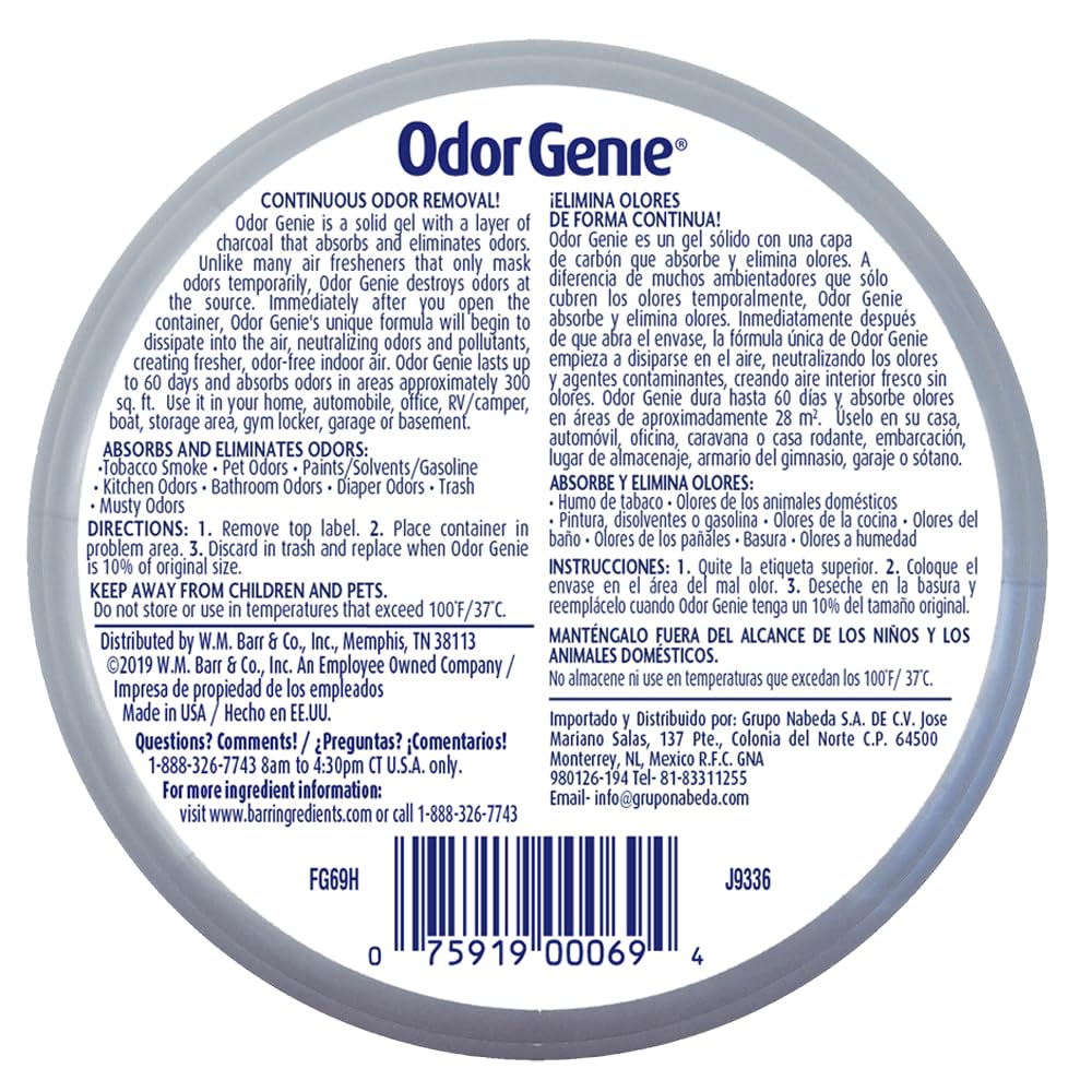 Odor Genie - Odor Eliminator with Wild Berry Fragrance - 8 oz, (FG69H)