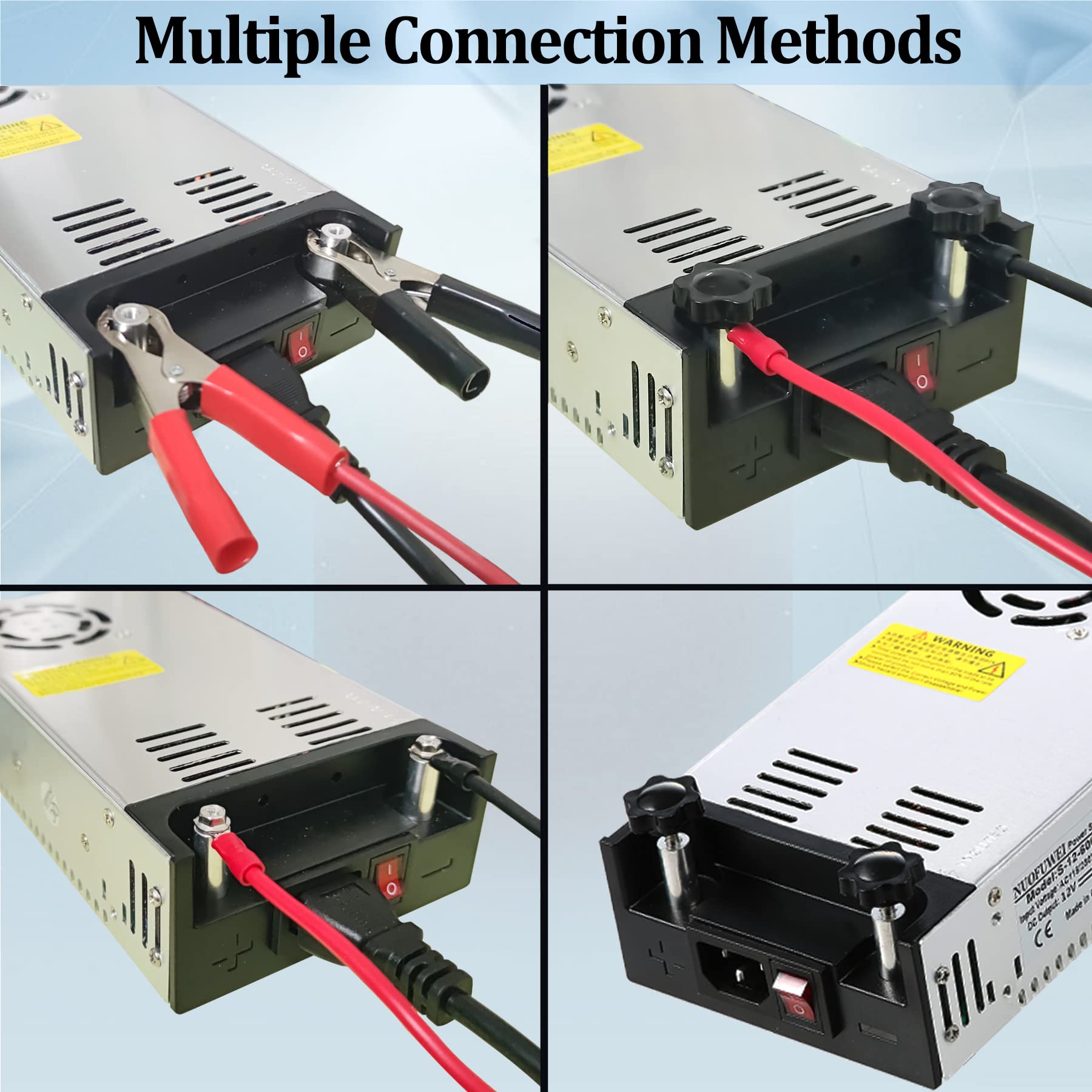 New Version DC 12V 50A 600W Switching Power Supply Adapter 110V AC to 12V DC Converter Power Supply Transformer PSU for 12Volt Motor Pump CCTV Security Camera Car Stereo 3D Printer