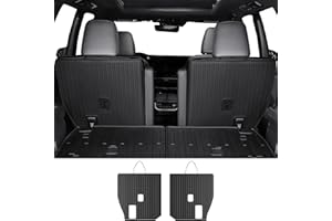 HOUCLEMIC Kick Mats for Grand Highlander Accessories, 2nd Row All-Weather TPE Seat Back Covers Backrest Protector Mats for 2026 2025 2024 Grand Highlander (7 Seater Captain Chairs Only)