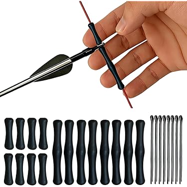 Archery Bowstring Finger Saver 2 Inch/1.2 Inch Silicone Finger Guard For Adult, Black, 4 Pack