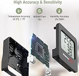 ThermoPro TP157-3 Digital Hygrometer Indoor Thermometer with Face Icon view 3