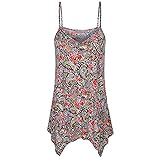 JURTEE Tank Tops for Women, Summer Handkerchief Hem