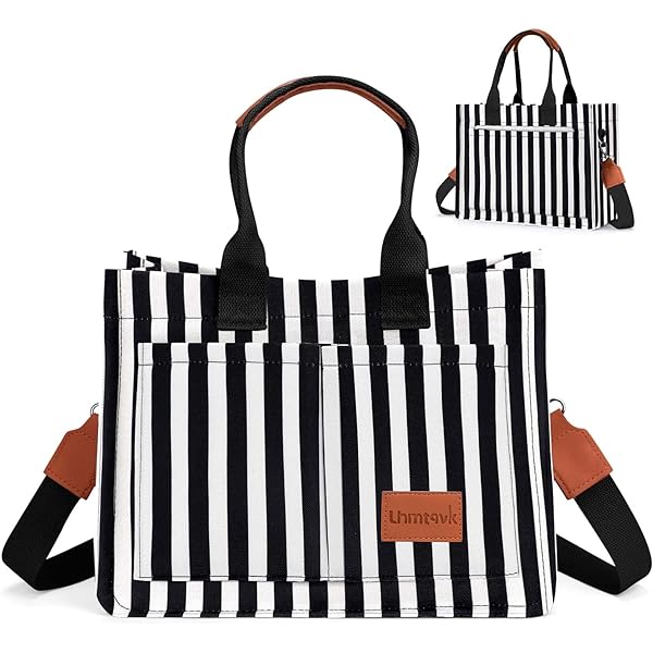 Bolso Para Mujer Con Múltiples Bolsillos, Bolsa De Lona Con