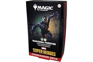 Magic: The Gathering | Marvel Super Heroes Commander Deck - Wakanda Forever (100-Card Deck + Accessories)