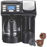 Hamilton Beach FlexBrew Trio 2-Way Drip &amp; Single Serve Coffee Maker | Single Serve Coffee Maker &amp; 12 Cup Coffee Maker | Compatible With K-Cups, Pods or Grounds | Fast Brewing | Black | 49902JN
