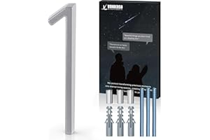 VONDERSO 5 Inch Floating House Numbers and Letters for Outside, Modern Metal Address Number 1, with Weather Resistant Silver 