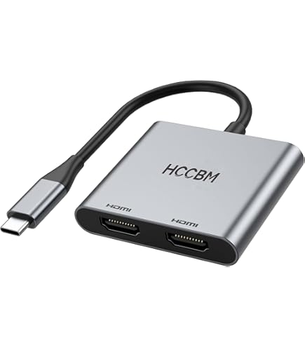 Usb C To Hdmi Adapter Lemorele USB C To Dual HDMI Adapter, With - Main Image