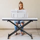 CAHAYA Heavy Duty Keyboard Stand Double X for 61 76 88 Key Pianos view 7