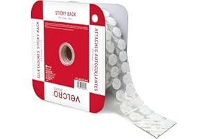 VELCRO Brand Sticky Back Dots | 500pc Bulk Pack White | Small 5/8 Inch Circles | Round Adhesive Hook and Loop | for School, Teachers, Mounting Arts and Crafts, Office Organization