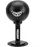 KATTRA Desktop Punching Bag with Suction Cup, Stress Relief Ball, Heavy Duty Grin Face Punch Bag, Portable Punching Bag,White Elephane Gift, Mountable Small Desk Boxing Bag