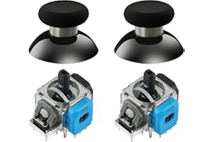 GuliKit TMR Magnetic Joystick Replacement Kit for PS4 DualShock Controller,Anti-Drift Electromagnetic Stick Repair Module with Thumbstick Caps, Soldering Required