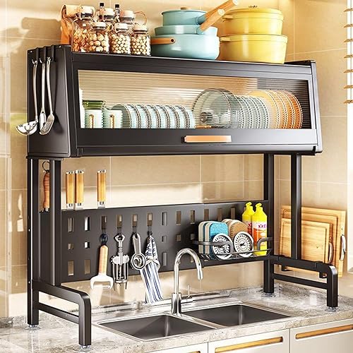 Kitchen Sink Sink Dish Rack Drainer Yamazaki Tosca Over-The-Sink