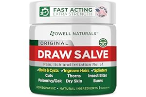 OWELL Naturals Drawing Salve Ointment for Boil & Cyst Removal, Deep Ingrown Hair, Splinter Remover, Bug Spider Bites, Bee Sting, Mosquito Itching, Poison Ivy