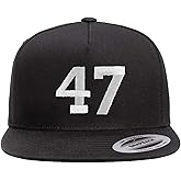 47 Embroidered Flat Bill Cap | Support 47th President of United States Snapback Hat