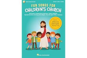 Fun Songs for Children's Church | 22 Christian Songs for Kids with Guitar Ukulele Piano Sheet Music | Worship Songbook for Sunday School and VBS | Melody Lyrics and Chords with Online Audio Tracks