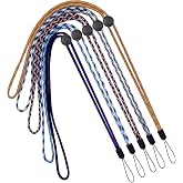 YOUOWO 5Pack 5Colours Adjustable Lanyards Multicolor,Neck Strap Lanyard | Lightweight Circular,for Keys,Pen,Phone,ID Badges Holder