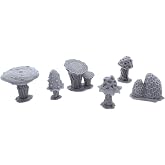 EnderToys Set Di 10 Lapidi In Plastica 3D - Scenario Terrain Per Wargame 28mm - Warhammer 40k D&D - Dipingibili - 3