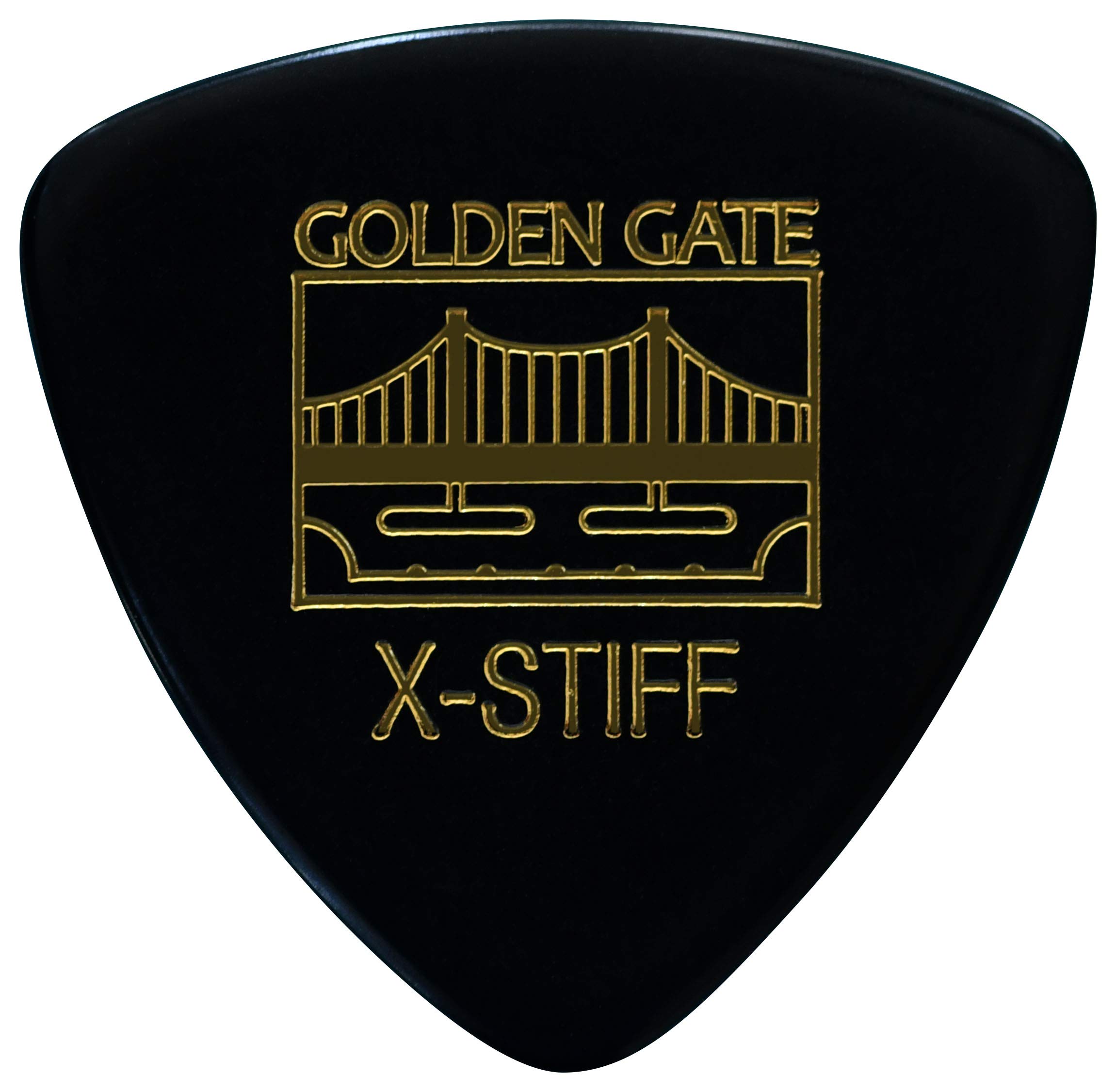 Golden Gate MP-103 Triangle Shape Guitar Picks, 1.5 mm Thickness, Black