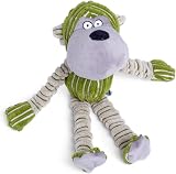 Petface Chubby Chimp Plush Dog Toy Green view 2