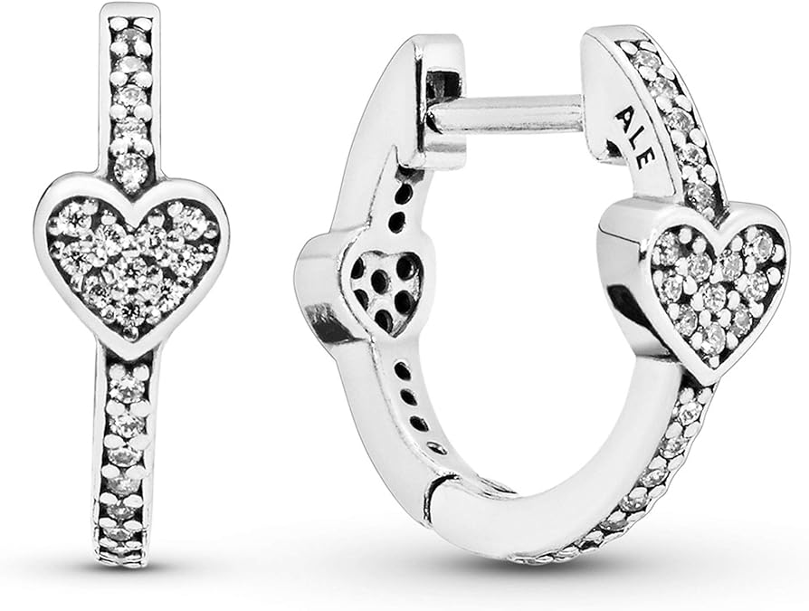 Pandora Women Silver Hoop Earrings 297290CZ Amazon.co.uk Jewellery