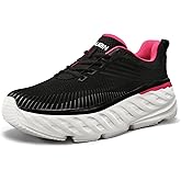 Furuian Thick-Soled Steel Toe Shoes for Women Work Safety Shoes for Women Comfortable Steel Toe Tennis Sneakers Womens Breathable Work Sneakers