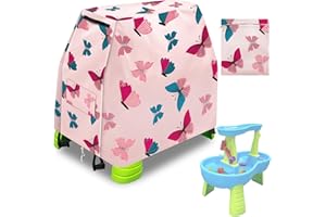 Infowush Kids Water Table Cover for Step 2 Rain Showers Splash Pond Water Table, Outdoor Play Toys Cover for Water Table for Toddlers 1-3, Waterproof Dust Proof Water Table Accessories-Cover only（A）