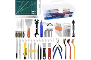AOPULE 99 Pcs 3D Printer Tool Kit, 3D Printer Accessories Includes Deburring Tool, Cleaning Brush Set, Screwdriver, Wrench, C