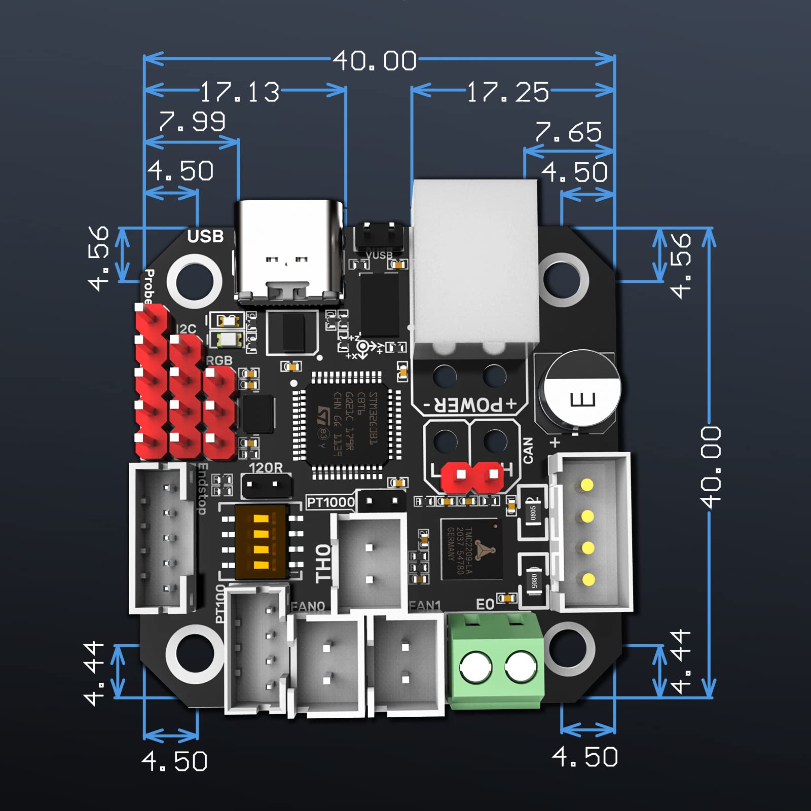 BIGTREETECH EBB42 CAN Bus with MAX31865 Adapter