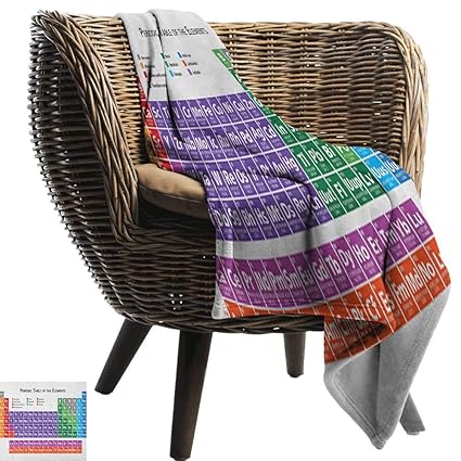 Amazon Com Warmfamily Reversible Blanket School Periodic