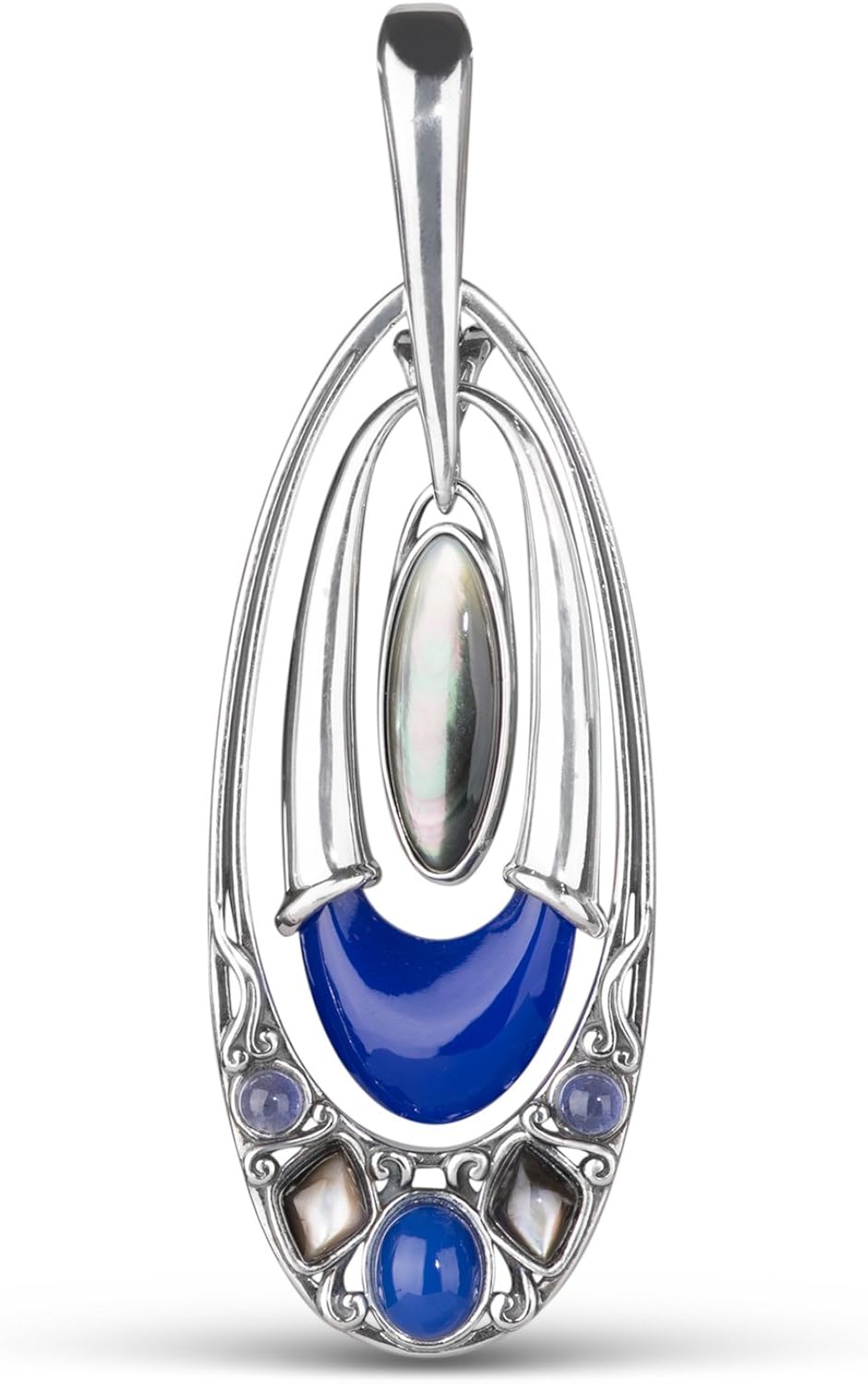 Carolyn Pollack Sterling Multi Gemstone Interchangeable