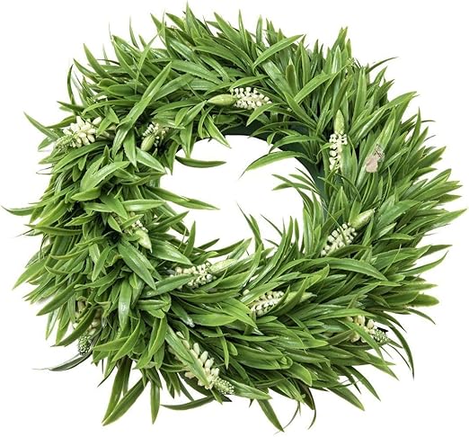 Amazon.de: artplants.de Künstlicher Lavendelkranz CONSTANZE, weiß