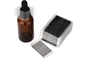 MORIDA 200 pcs 45x23 mm Shrink Bands Printed Perforated Heat Shrink Wrap Sealer for 1oz Glass Bottle Cap Fits 3/4" to 1" Diameter