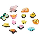 Crocs Jibbitz 13-Pack Shoe Charms | Jibbitz for Crocs, Pink and Yellow Summer, One Size