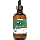 Herb Lore Vitex Tincture - USDA Organic Chasteberry Extract Supplement for Women - Alcohol Free Chaste Tree Supplement - Vegan Drops 4 Fl Oz