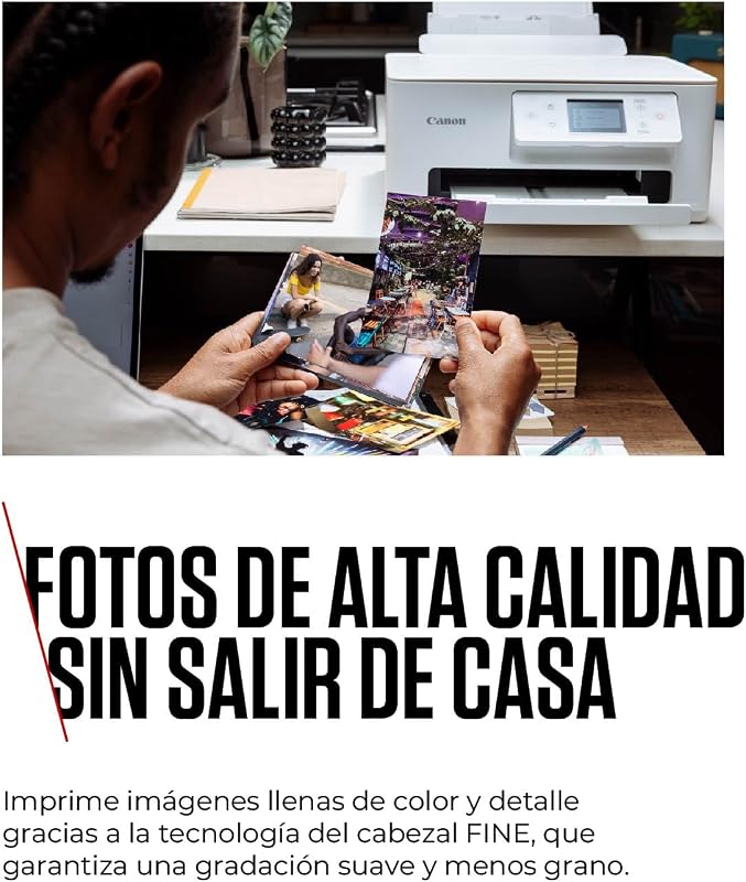 Impressora multifuncional canon pixma ts7650i 3 em 1, sistema jato de tinta, impressão, digitalização e cópia, wifi, planta de impressão pixma, impressão sem bordas, impressão em alta velocidade, branco