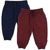 HonestBaby Baby-Boys 2-Pack Sweatpants 100% Organic Cotton for Infant Baby Boys, Girls