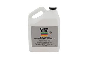 Super Lube 54301 Synthetic Gear Oil ISO 320, 1 gal Bottle,Translucent