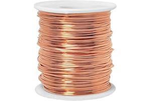 ACUTEYE 99.9% Dead Soft Copper Wire, 18 Gauge(1mm) 213FT(64.92m) Soft Copper Wire Craft Wire for Electroculture, Gardening, Jewelry Making, DIY, Plants