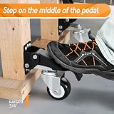 SOLEJAZZ Workbench Caster Kit 300KG Heavy Duty Retractable Wheels 4 Pack Steel view 4