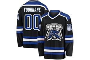 Custom Hockey Jersey Printed Stitched Personalized Name Number Logo Sports Hockey Long Sleeve for Men Women Youth
