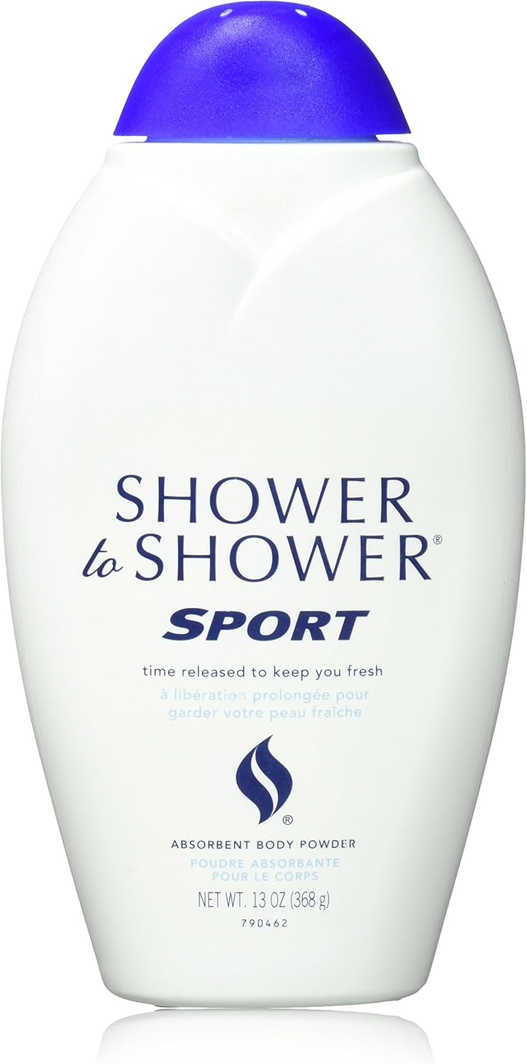 SHOWER TO SHOWER Body Powder, Sport 13 oz, B00hh2twa8, 13 g (Pack of 1)