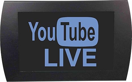 American Recorder 9 X 5 5 You Tube Live Led Indicator Sign Blue Amazon Com